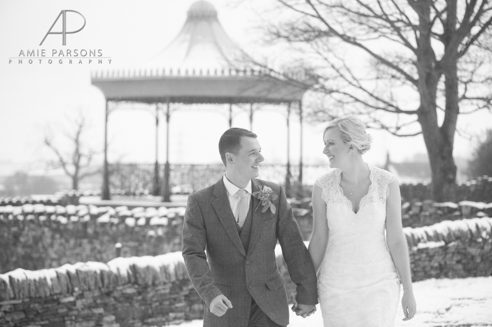 cubley hall sheffield outdoor winter wedding